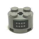 LEGO Light Gray Brick 2 x 2 Round with Buttons (3941)