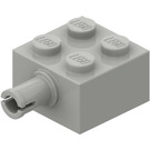 LEGO Lichtgrijs Steen 2 x 2 met Pin en geen asgat (4730)