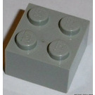 LEGO Light Gray Brick 2 x 2 without Cross Supports (3003)