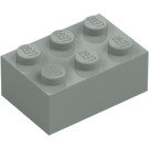 LEGO Světle šedá Kostka 2 x 3 (3002)