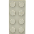 LEGO Light Gray Brick 2 x 4 (Earlier, without Cross Supports) (3001)