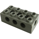 LEGO Gris clair Brique 2 x 4 avec des trous et goujons creux