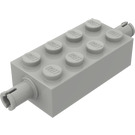 LEGO Light Gray Brick 2 x 4 with Pins (6249 / 65155)