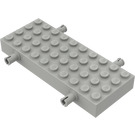 LEGO Light Gray Brick 4 x 10 with Wheel Holders (30076 / 66118)