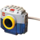 LEGO Lichtgrijs Camera met USB Wire met Lego logo en Geel Lens