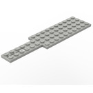 LEGO Light Gray Car Base 4 x 16 with Hole and Steering Gear Slot