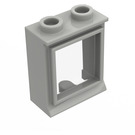 LEGO Light Gray Classic Window 1 x 2 x 2 with Fixed Glass (73594)