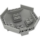 LEGO Grigio chiaro Cabina di pilotaggio 10 x 10 x 4 Octagonal Base (2618)