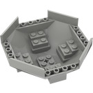 LEGO Light Gray Cockpit 10 x 10 x 4 Octagonal Base (2618)