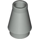 LEGO Light Gray Cone 1 x 1 without Top Groove (4589 / 6188)