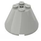 LEGO Light Gray Cone 4 x 4 x 2 with Axle Hole (3943)