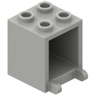 LEGO Light Gray Container 2 x 2 x 2 with Recessed Studs (4345 / 30060)