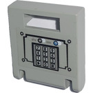 LEGO Light Gray Container Box 2 x 2 x 2 Door with Slot with Keypad Buttons Sticker Gray and Blue Buttons (4346)