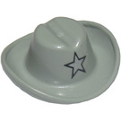 LEGO Light Gray Cowboy Hat with Silver Star (3629 / 82650)