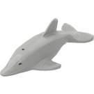 LEGO Hellgrau Delfin mit Achshalter und normalem Boden