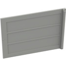 LEGO Light Gray Door 6.5 x 5 Sliding with Vertical Lines Type 2 (2874)