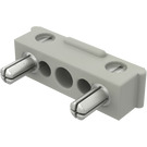 LEGO Light Gray Electric Plug (Type 4) Twin Extra-Wide (Complete) (2775)