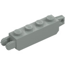 LEGO Jasny szary Zawias Cegła 1 x 4 Zamykający Podwójnie (30387 / 54661)