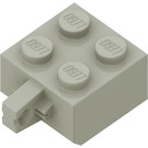LEGO Light Gray Hinge Brick 2 x 2 Locking with 1 Finger Vertical (no Axle Hole) (30389)