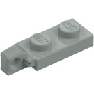 LEGO Light Gray Hinge Plate 1 x 2 Locking with Single Finger on End Vertical with Bottom Groove (44301)