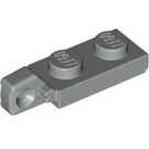 LEGO Light Gray Hinge Plate 1 x 2 Locking with Single Finger on End Vertical with Bottom Groove (44301)