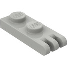 LEGO Light Gray Hinge Plate 1 x 2 with 3 Stubs and Solid Studs