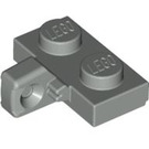 LEGO Lichtgrijs Scharnier Plaat 1 x 2 met Verticaal Vergrendelings Stub met Groef aan de onderzijde (44567 / 49716)