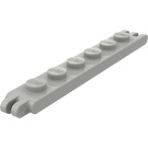 LEGO Jasny szary Zawias Płytka 1 x 6 z 2 I 3 Odgałęzienia NA Ends (4504)