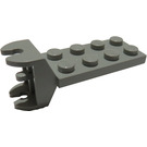 LEGO Lysegrå Hængsel Plade 2 x 4 med Articulated Joint - Kvinde (3640)