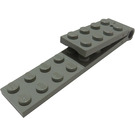 LEGO Light Gray Hinge Plate 2 x 8 Legs Assembly (3324)