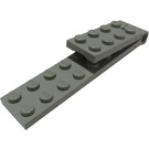 LEGO Jasny szary Zawias Talerz 2 x 8 Nogi Assembly (3324 / 73404)