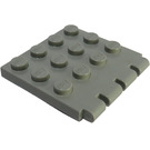 LEGO Gris clair Charnière assiette 4 x 4 Véhicule Roof (4213)