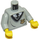 LEGO Lichtgrijs Minifiguur Torso met Hogwarts Kenteken (973 / 73403)