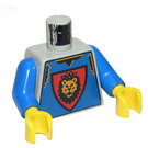 LEGO Light Gray Minifig Torso with King Leo Pattern (973 / 73403)