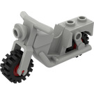 LEGO Hellgrau Motorrad Old Style mit rot Räder