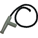 LEGO Light Gray Nozzle with 8L Black String (4210)