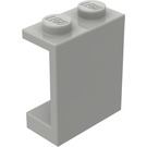 LEGO Světle šedá Panel 1 x 2 x 2 bez bočních podpěr, plné cvočky (4864)