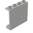 LEGO Hellgrau Panel 1 x 4 x 3 ohne seitliche Stützen, hohle Bolzen (4215 / 30007)
