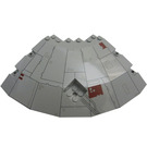 LEGO Gris claro Panel 14 x 14 x 2.7 Cuarto Saucer Parte superior con Millennium Falcon Parte superior (30116 / 84222)