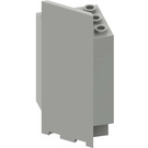 LEGO Light Gray Panel 3 x 3 x 6 Corner Wall with Bottom Indentations (2345)