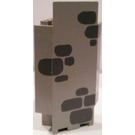 LEGO Light Gray Panel 3 x 3 x 6 Corner Wall with Dark Gray Stones with Bottom Indentations (2345)