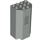 LEGO Lichtgrijs Paneel 3 x 4 x 6 Turret Muur met Venster (30246)