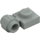 LEGO Grigio chiaro Piastra 1 x 1 con Clip (Anello spesso) (4081 / 41632)