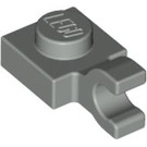 LEGO Light Gray Plate 1 x 1 with Horizontal Clip (Flat Fronted Clip) (6019)