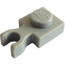 LEGO Grigio chiaro Piastra 1 x 1 con Verticale Clip (Clip sottile a "U") (4085 / 60897)