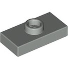 LEGO Light Gray Plate 1 x 2 with 1 Stud (without Bottom Groove) (3794)