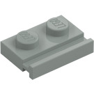 LEGO Lichtgrijs Plaat 1 x 2 met Deur spoor (32028)