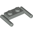 LEGO Light Gray Plate 1 x 2 with Handles (Low Handles) (3839)