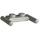 LEGO Light Gray Plate 1 x 2 with Handles (Middle Handles)