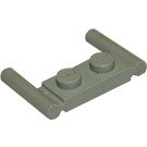 LEGO Light Gray Plate 1 x 2 with Handles (Middle Handles)